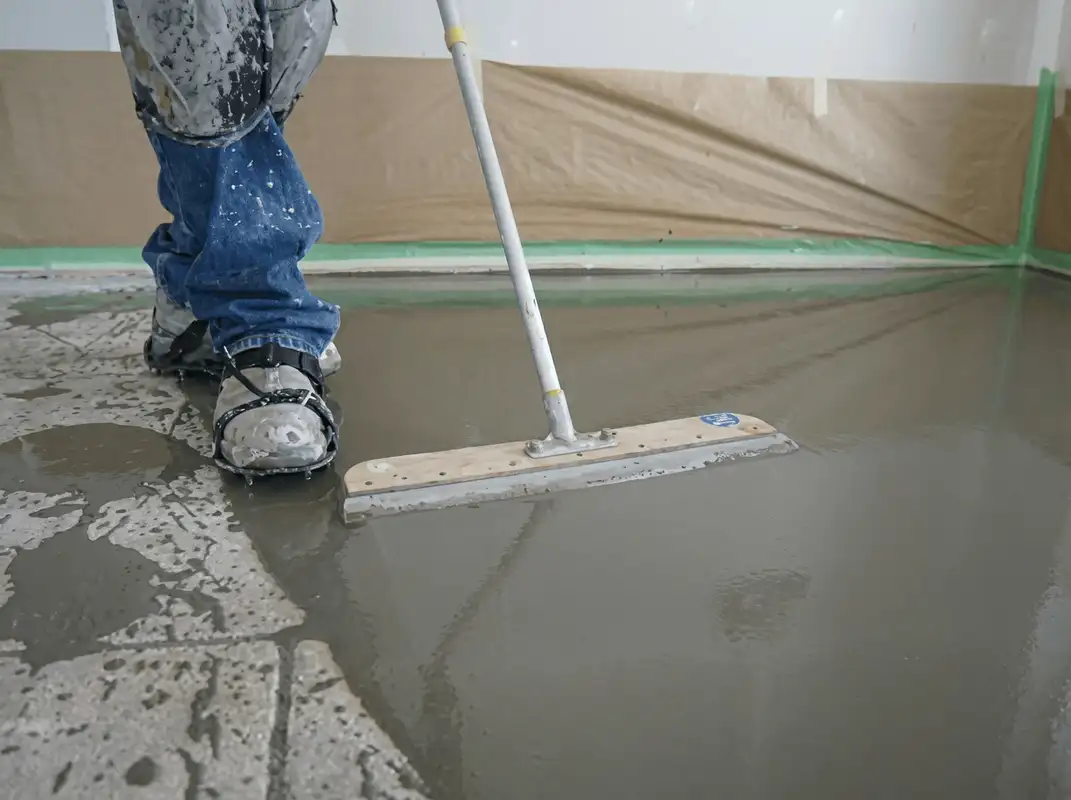 Uneven floor being professionally repaired in San Francisco, CA